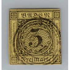 ALEMANIA 1851 ESTADO DE BADEN 18 EUROS